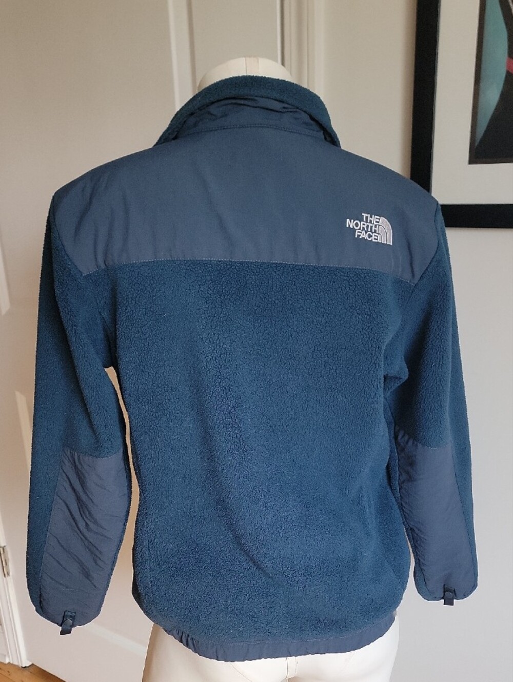 The North Face Denali Full Zip Fleece Jacket Deep Teal Blue Girls L/Womans XS - Picture 2 of 3